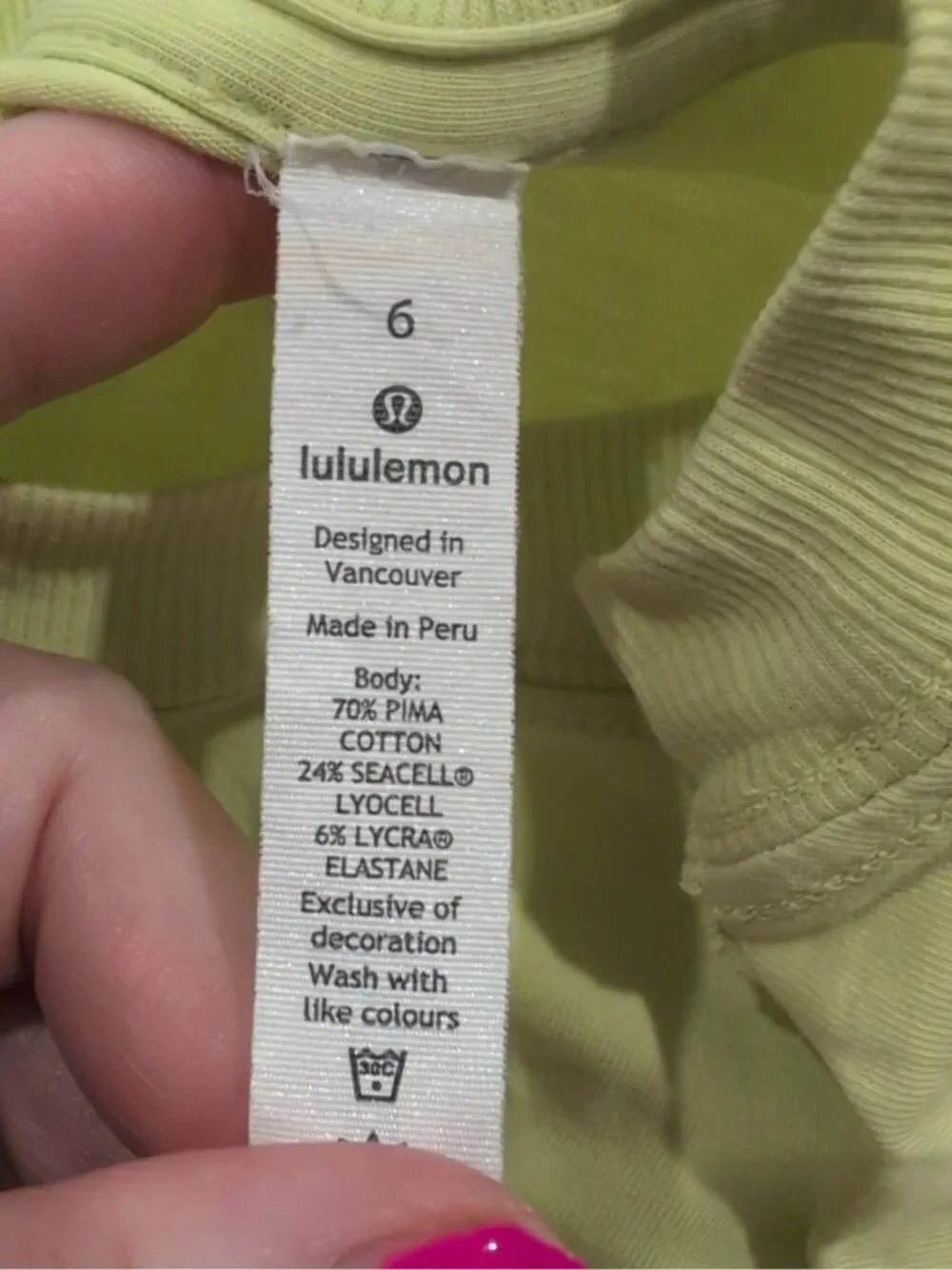 Lululemon All Yours Tee Dress Lemon Vibe